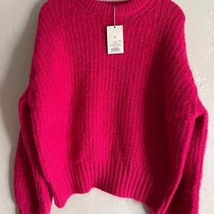 Pink oversized crewneck